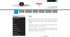 Desktop Screenshot of dovozkavy.sk